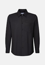 Regular Hemd Uni in Schwarz |  Seidensticker Onlineshop