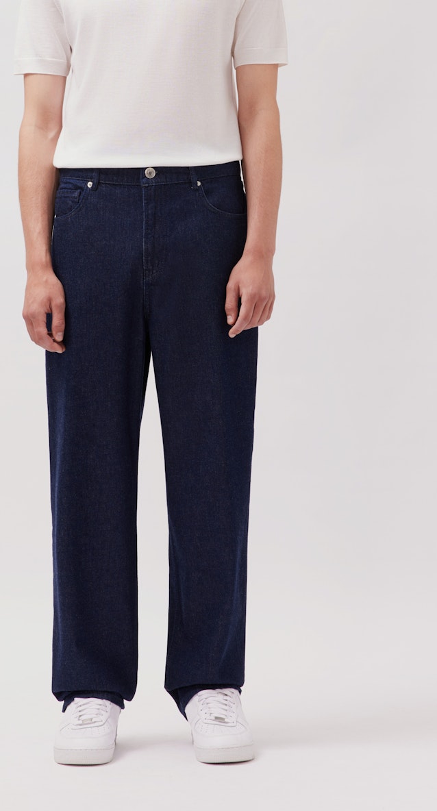 Regular 5-Pocket Denim Denim in Dunkelblau |  Seidensticker Onlineshop