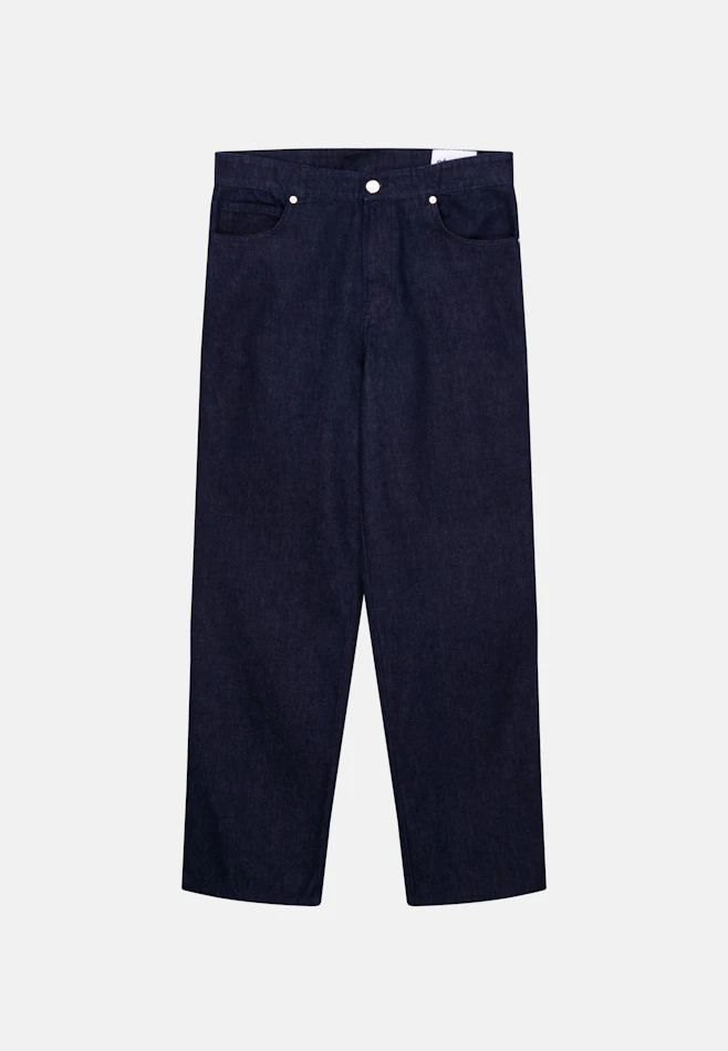 5-Pocket Cropped aus Blue Denim in Dunkelblau | Seidensticker online shop