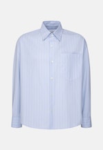 Oversized Fashion-Hemd Gestreift in Hellblau |  Seidensticker Onlineshop