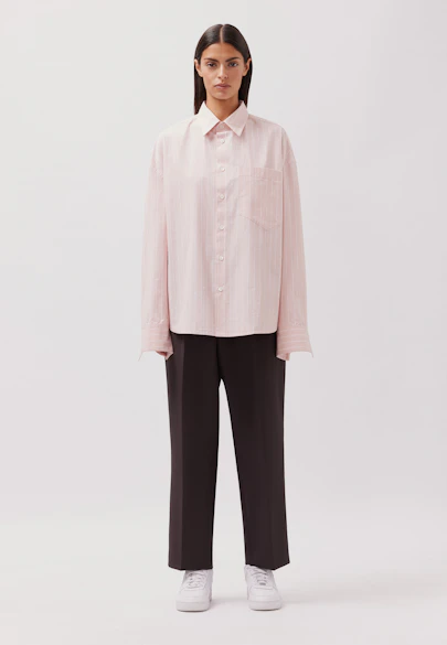 Oversized Fashion-Hemd Gestreift in Rosa |  Seidensticker Onlineshop