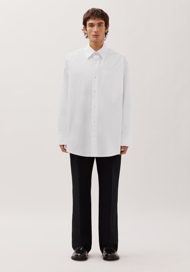 Oversized Hemd aus Baumwolle in Weiß | Seidensticker Onlineshop