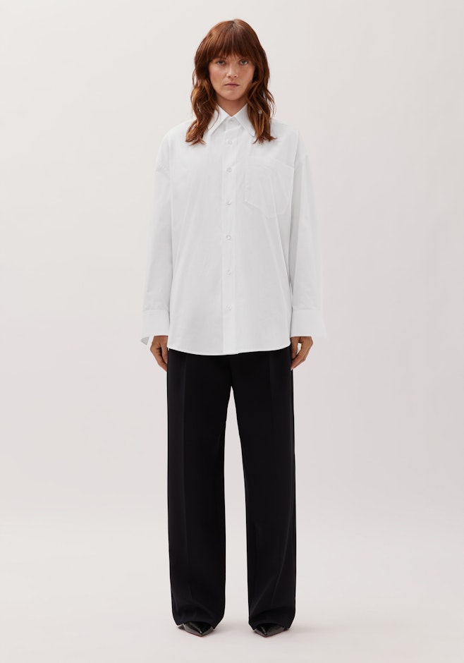 Oversized Hemd aus Baumwolle in Weiß | Seidensticker Onlineshop