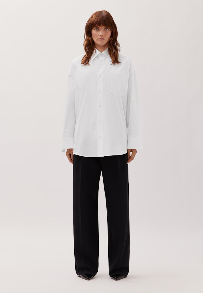 Oversized Hemd aus Baumwolle in Weiß | Seidensticker online shop