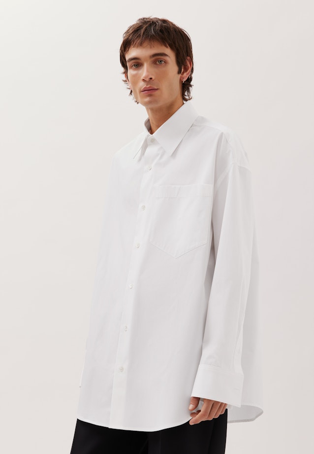 Oversized Hemd aus Baumwolle in Weiß |  Seidensticker Onlineshop
