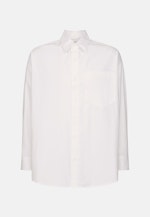 Oversized Unisex Hemd Uni in Weiß |  Seidensticker Onlineshop