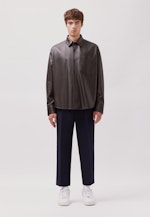 Oversized Overshirt Leder in Braun |  Seidensticker Onlineshop