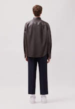 Oversized Overshirt Leder in Braun |  Seidensticker Onlineshop