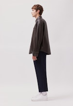 Oversized Overshirt Leder in Braun |  Seidensticker Onlineshop