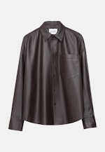 Oversized Overshirt Leder in Braun |  Seidensticker Onlineshop