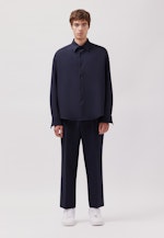 Oversized Fashion-Hemd Uni in Dunkelblau |  Seidensticker Onlineshop