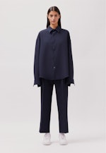 Oversized Fashion-Hemd Uni in Dunkelblau |  Seidensticker Onlineshop