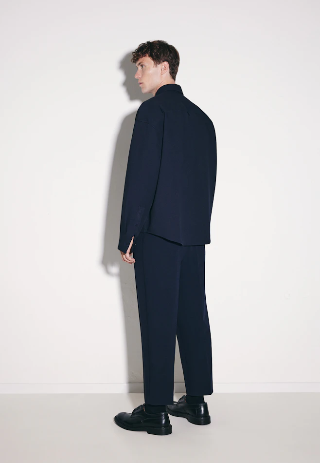 Oversized Boxy Overshirt in Dunkelblau | Seidensticker Onlineshop