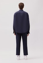 Oversized Fashion-Hemd Uni in Dunkelblau |  Seidensticker Onlineshop