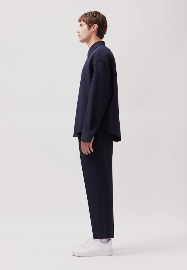 Oversized Boxy Overshirt in Dunkelblau |  Seidensticker Onlineshop
