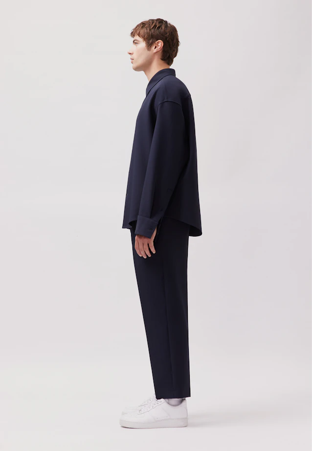 Oversized Boxy Overshirt in Dunkelblau |  Seidensticker Onlineshop