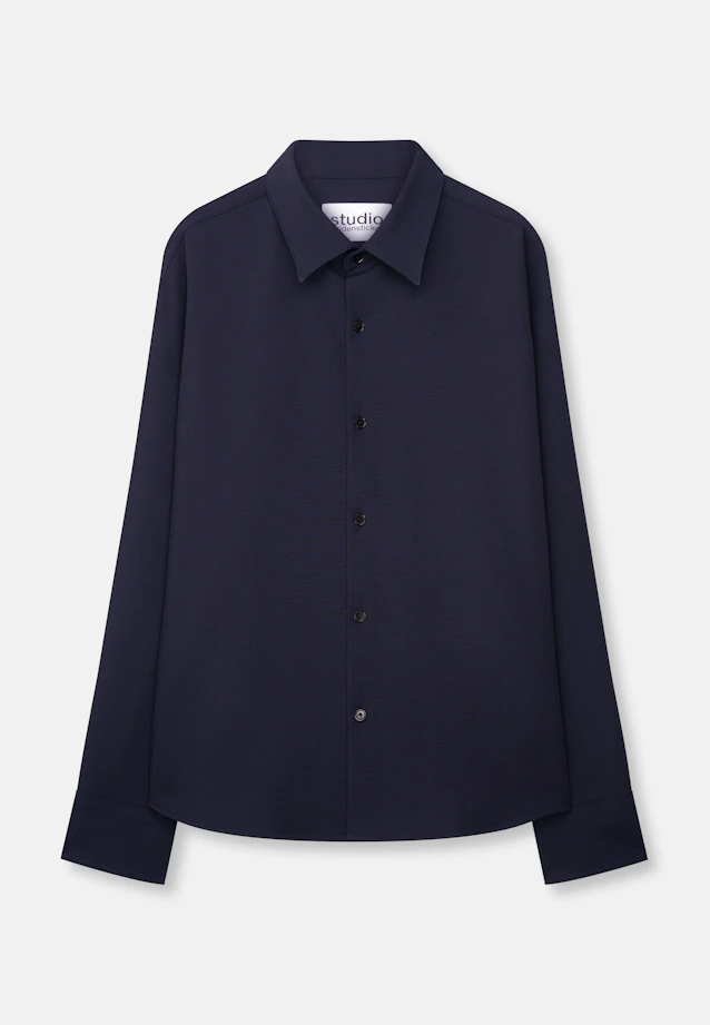 Oversized Boxy Overshirt in Dunkelblau |  Seidensticker Onlineshop
