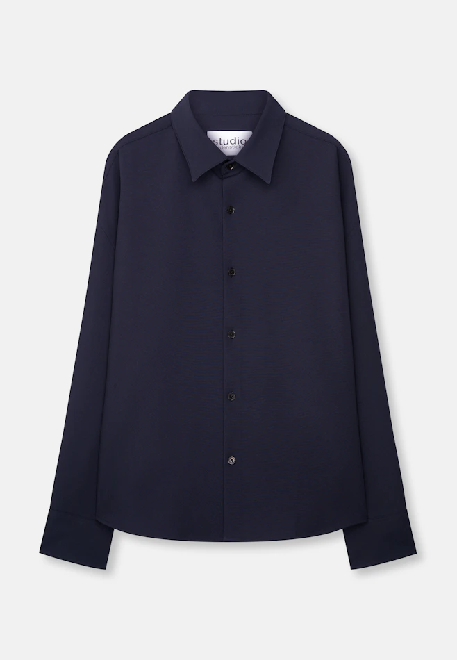 Oversized Boxy Overshirt in Dunkelblau | Seidensticker online shop
