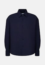 Oversized Fashion-Hemd Uni in Dunkelblau |  Seidensticker Onlineshop