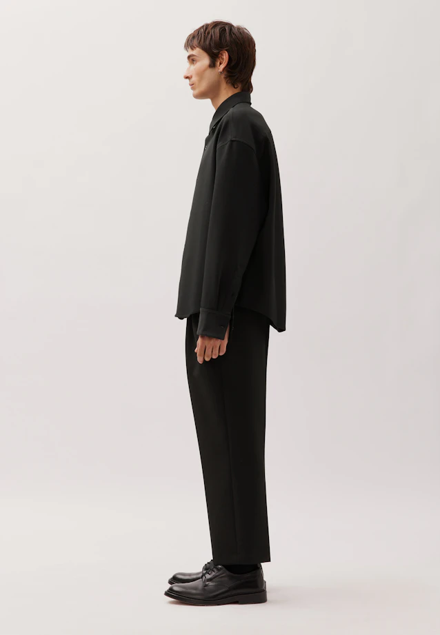 Oversized Boxy Overshirt in Schwarz |  Seidensticker Onlineshop