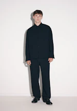 Oversized Boxy Overshirt in Schwarz |  Seidensticker Onlineshop