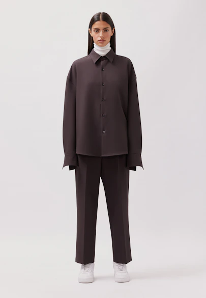 Surchemise oversize à coupe boxy in Marron |  Seidensticker Onlineshop