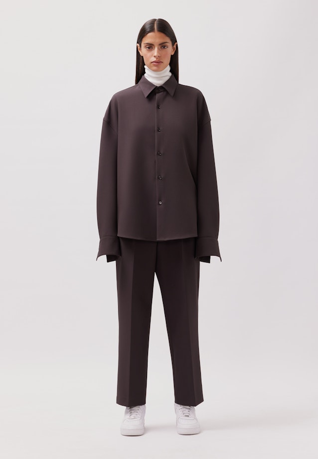 Oversized Fashion-Hemd Uni in Braun |  Seidensticker Onlineshop