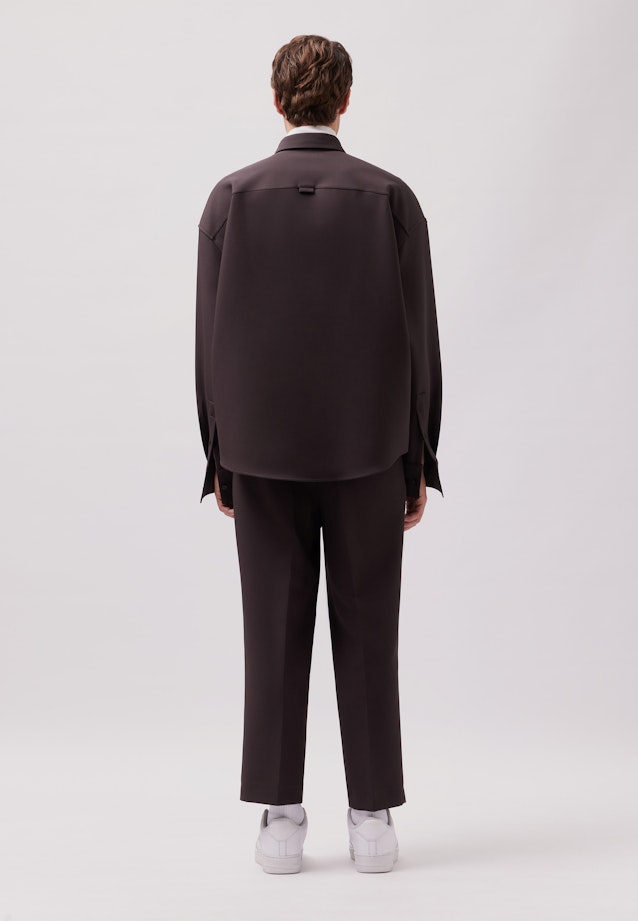 Oversized Fashion-Hemd Uni in Braun |  Seidensticker Onlineshop