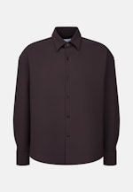 Oversized Fashion-Hemd Uni in Braun |  Seidensticker Onlineshop