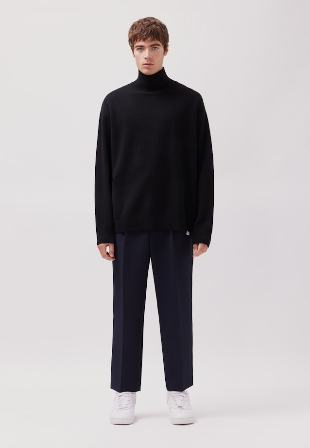 Oversized Pullover Uni in Schwarz |  Seidensticker Onlineshop