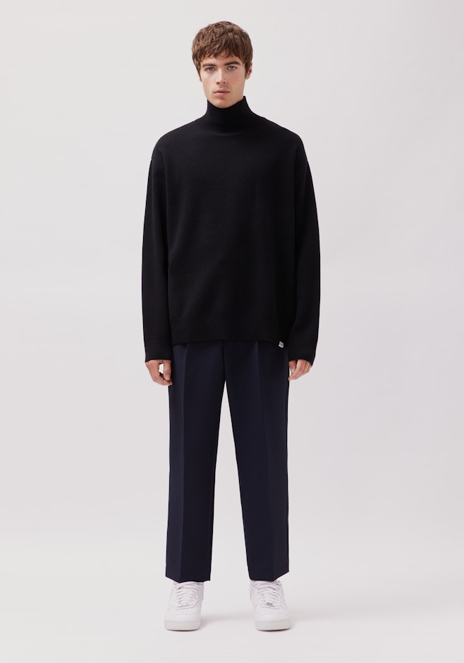 Stehkragenpullover mit Kaschmir dans Noir | Boutique en ligne Seidensticker