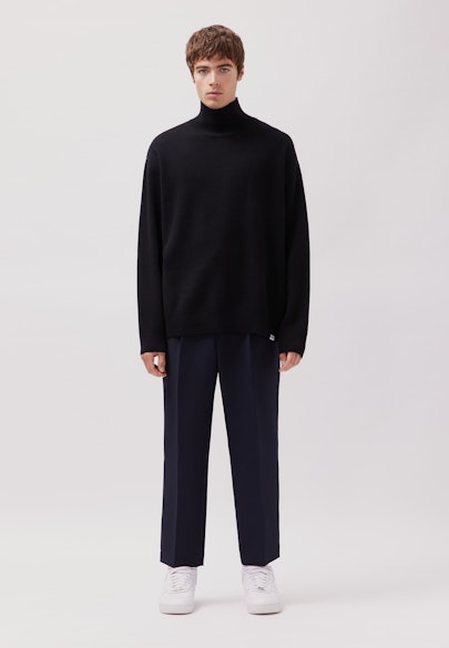 Stehkragenpullover mit Kaschmir in Noir |  Seidensticker Onlineshop