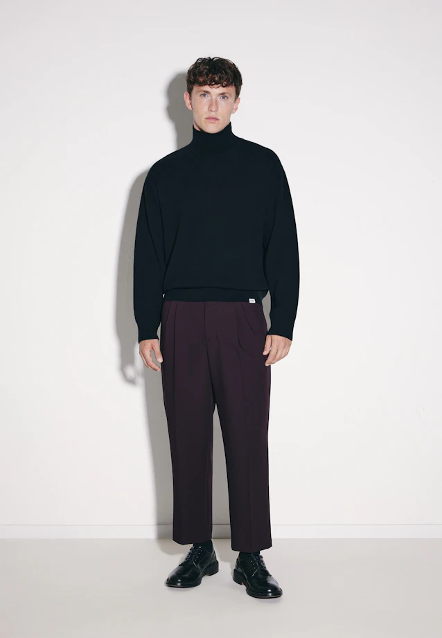 Pull à col montant avec cachemire in Noir |  Seidensticker Onlineshop