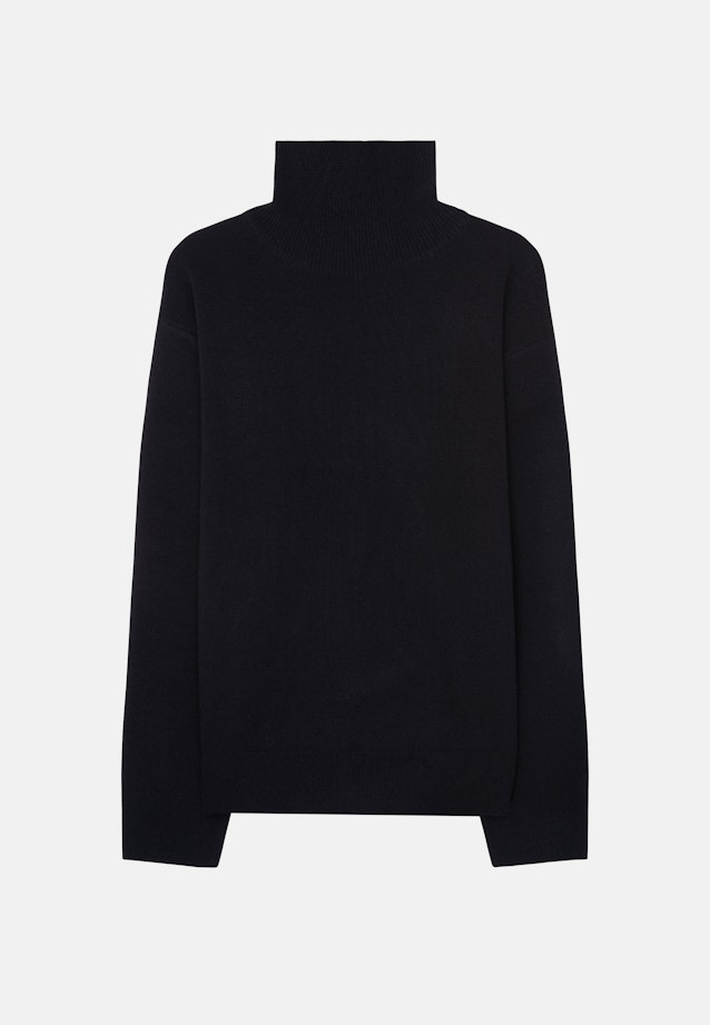 Oversized Pullover Uni in Schwarz |  Seidensticker Onlineshop