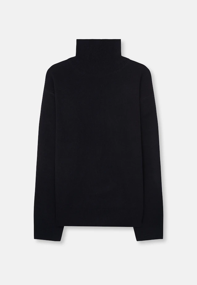Pull à col montant avec cachemire in Noir |  Seidensticker Onlineshop