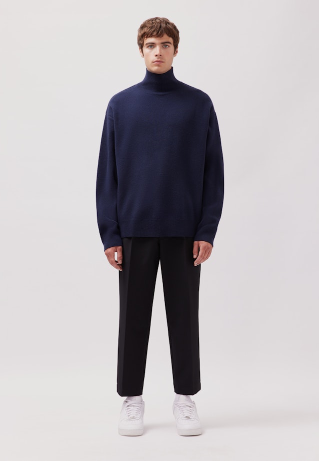 Oversized Pullover Uni in Dunkelblau |  Seidensticker Onlineshop