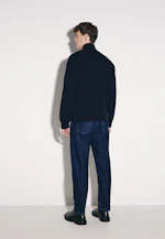 Pull à col montant avec cachemire in Bleu Foncé |  Seidensticker Onlineshop