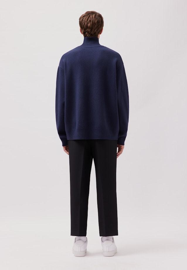 Oversized Pullover Uni in Dunkelblau |  Seidensticker Onlineshop