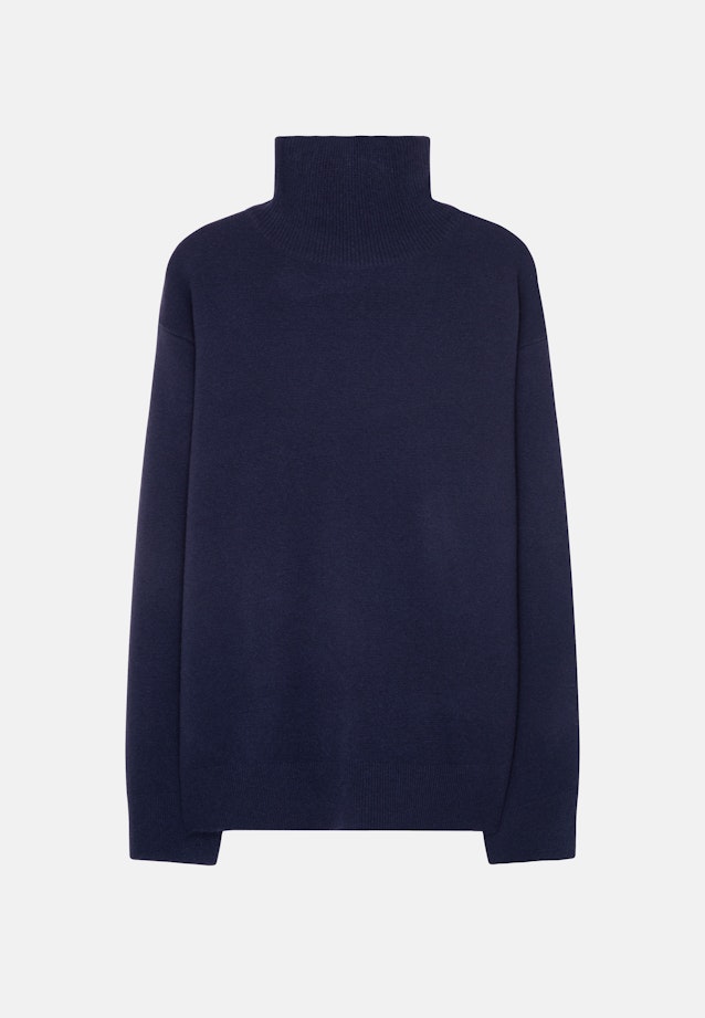 Oversized Pullover Uni in Dunkelblau |  Seidensticker Onlineshop