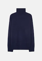 Stehkragenpullover mit Kaschmir in Dunkelblau |  Seidensticker Onlineshop
