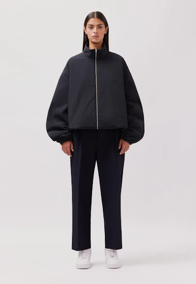 Oversized Jacke Uni in Schwarz |  Seidensticker Onlineshop