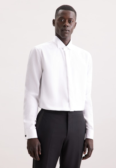 Regular Business Hemd Uni in Weiß |  Seidensticker Onlineshop