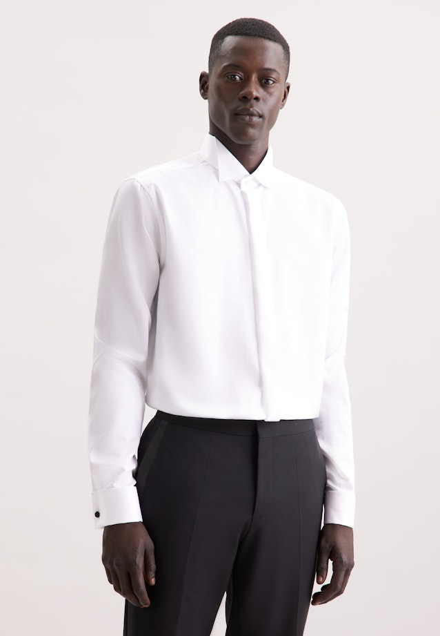 Regular Business Hemd Uni in Weiß |  Seidensticker Onlineshop