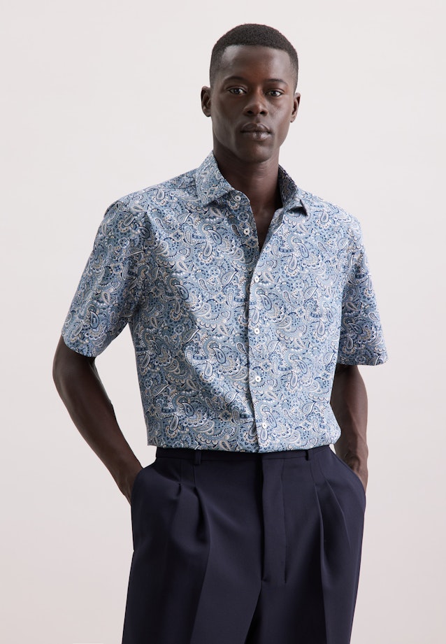 Regular Chemise d'affaires Imprimé in Vert |  Seidensticker Onlineshop