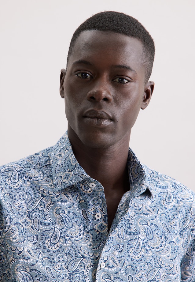 Regular Chemise d'affaires Imprimé in Vert |  Seidensticker Onlineshop