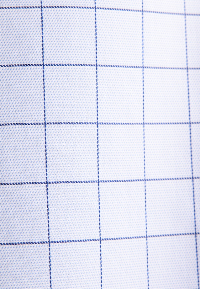 Slim Business shirt Check in Mittelblau |  Seidensticker Onlineshop