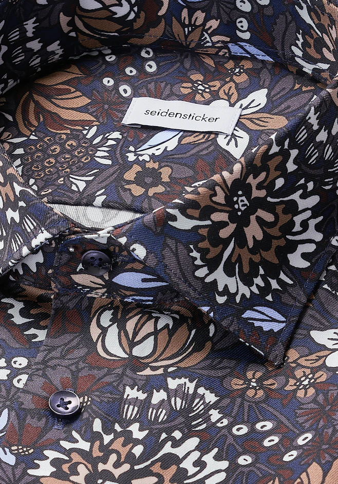 Slim Chemise d'affaires Floral dans Marron | Boutique en ligne Seidensticker