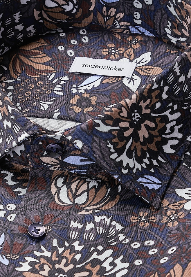 Slim Business shirt Floral in Braun | Seidensticker online shop