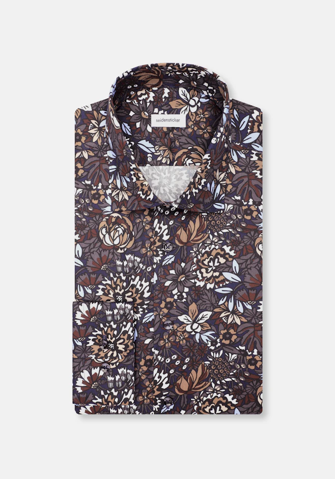Slim Chemise d'affaires Floral dans Marron | Boutique en ligne Seidensticker