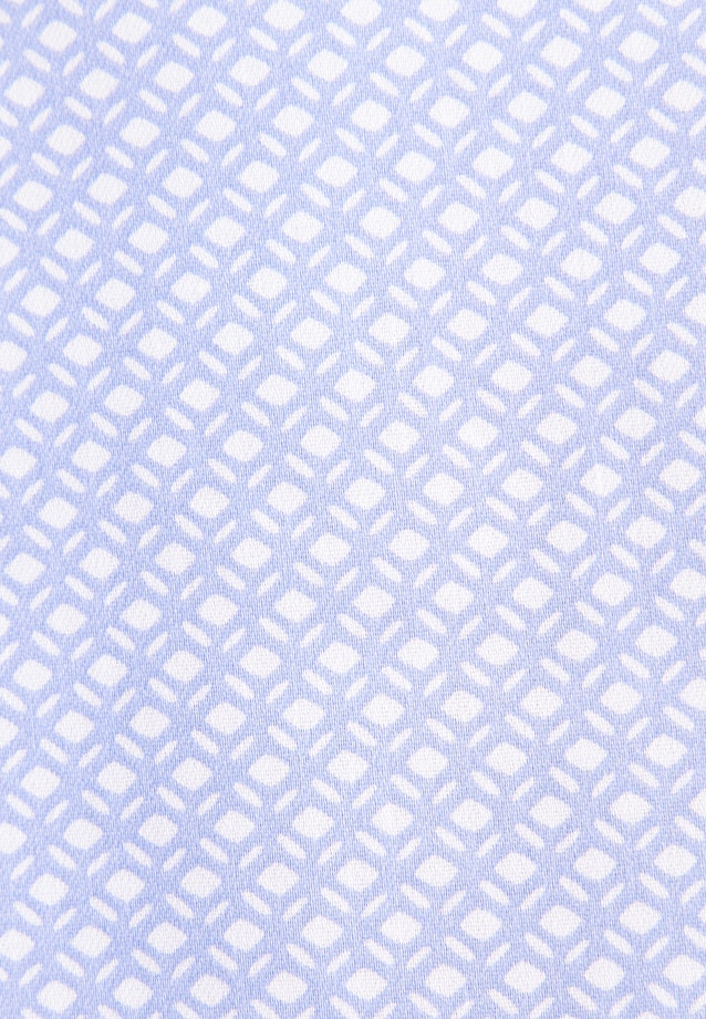 Slim Performance-Hemd Druck in Mittelblau |  Seidensticker Onlineshop